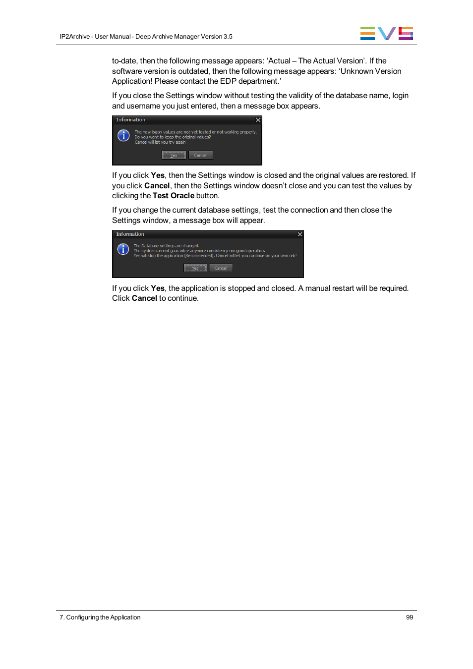 EVS IP2Archive Deep Archive Manager Version 3.5 - July 2013 User Manual User Manual | Page 107 / 113