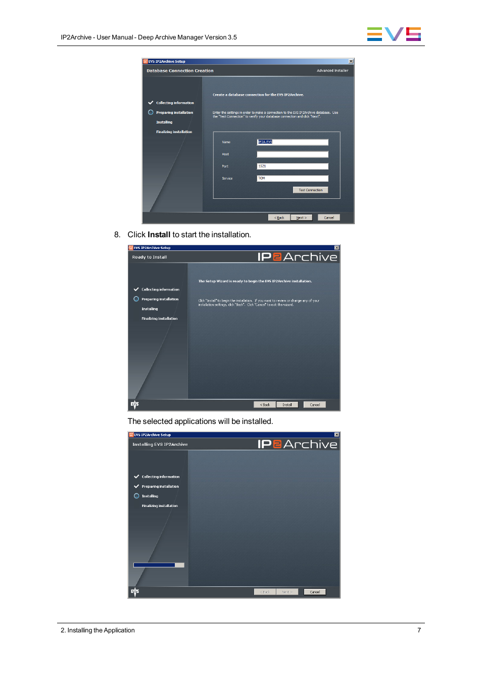 EVS IP2Archive Deep Archive Manager Version 3.5 - July 2013 User Manual User Manual | Page 15 / 113