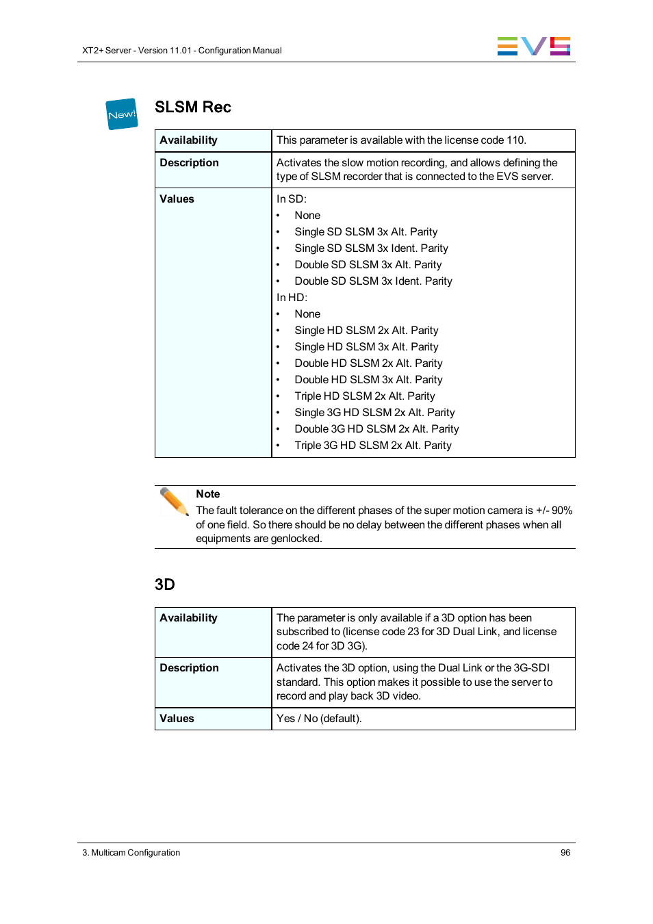 Slsm rec setting, Slsm rec | EVS XT2 Version 11.01 - November 2012 Configuration Manual User Manual | Page 106 / 234
