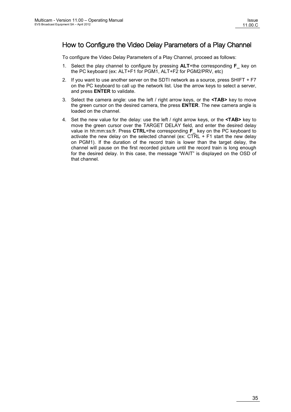 EVS MulticamLSM Version 11.00 Operating Manual User Manual | Page 45 / 199