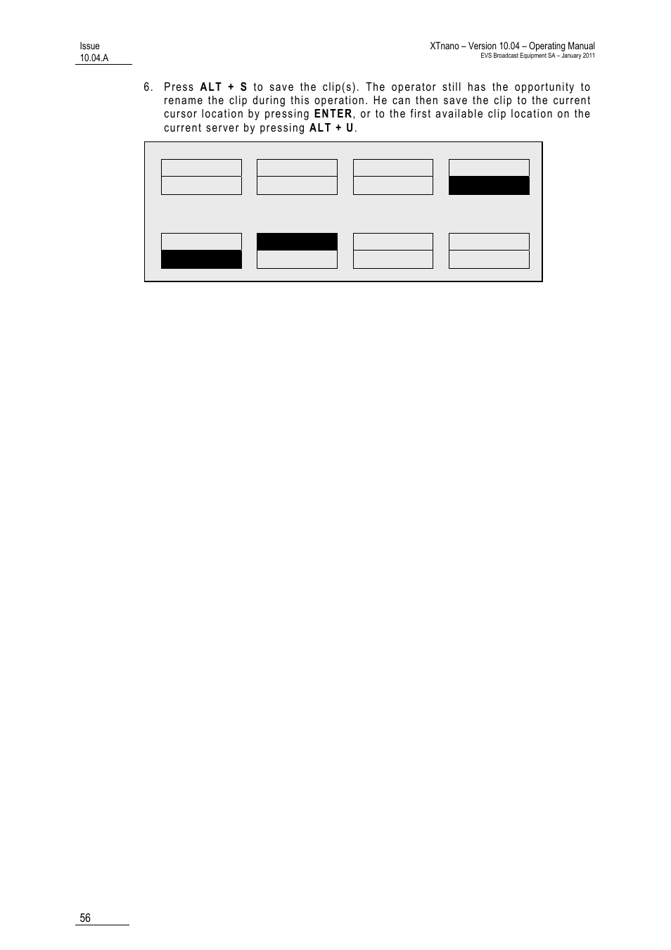 EVS XTnano Version 10.04 - January 2011 Operation Manual User Manual | Page 64 / 98