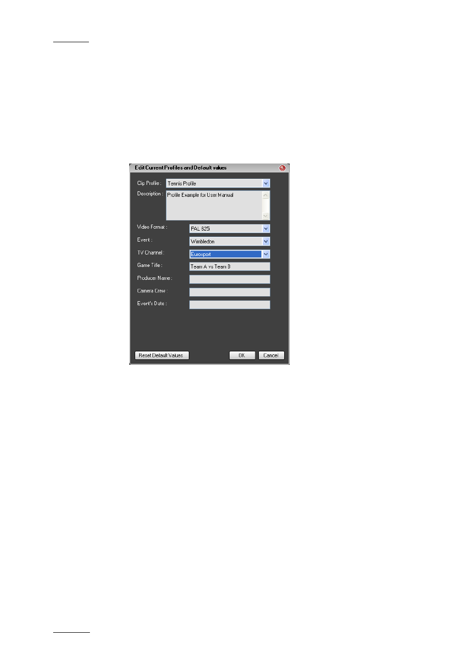6 how to change the current profile, How to change the current profile, Ow to | Hange the, Urrent, Rofile | EVS IPDirector Version 4.4 - March 2008 Part 1 User's Manual User Manual | Page 45 / 66