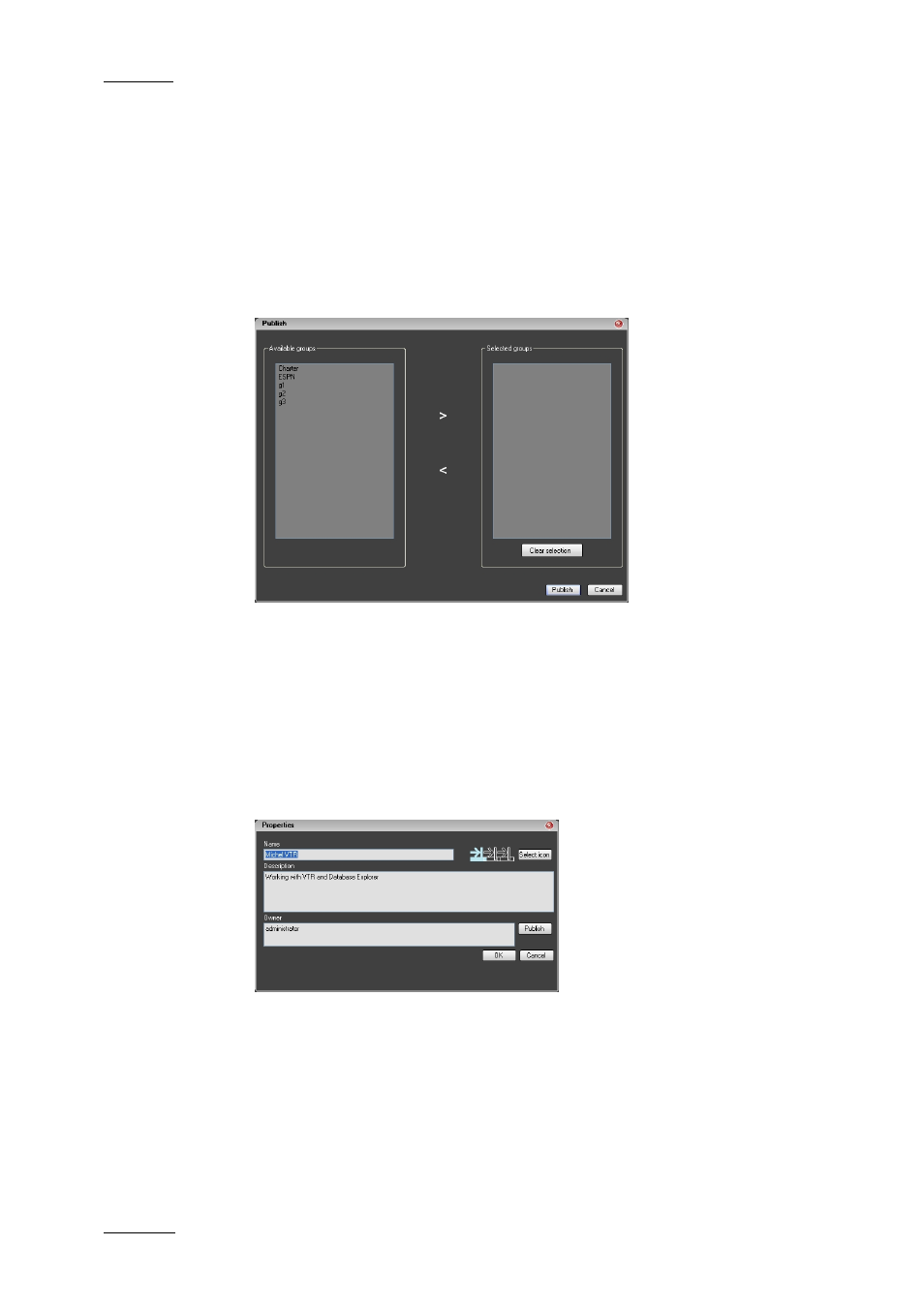 How to publish a layout, How to view or change layout properties | EVS IPDirector Version 4.4 - March 2008 Part 1 User's Manual User Manual | Page 51 / 66