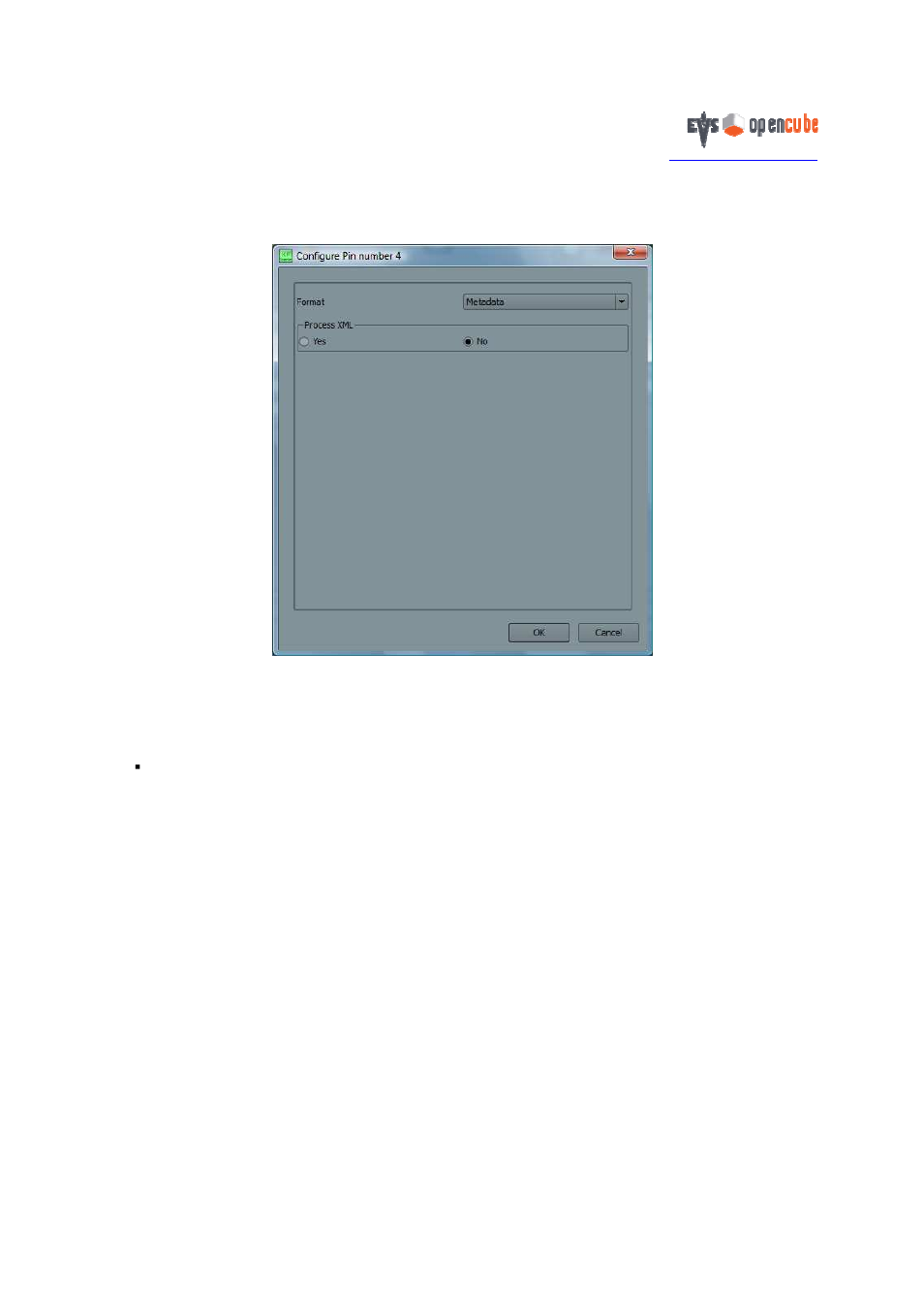 7 metadata (xml) stream | EVS OpenCube XFConverter v1.3 - User Guide User Manual | Page 22 / 38