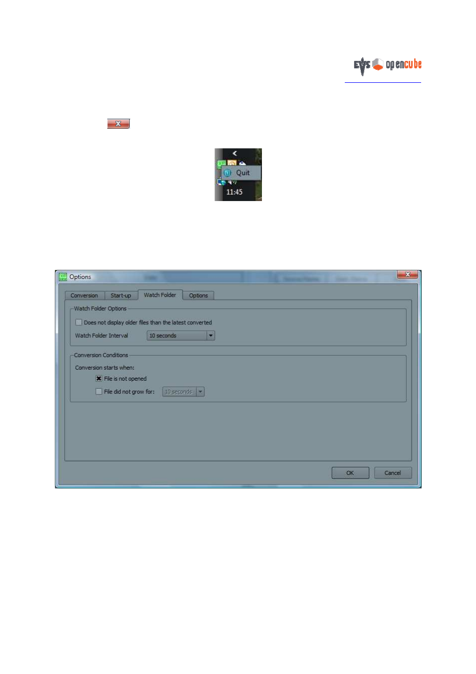 3 watch folder configuration | EVS OpenCube XFConverter v1.3 - User Guide User Manual | Page 34 / 38