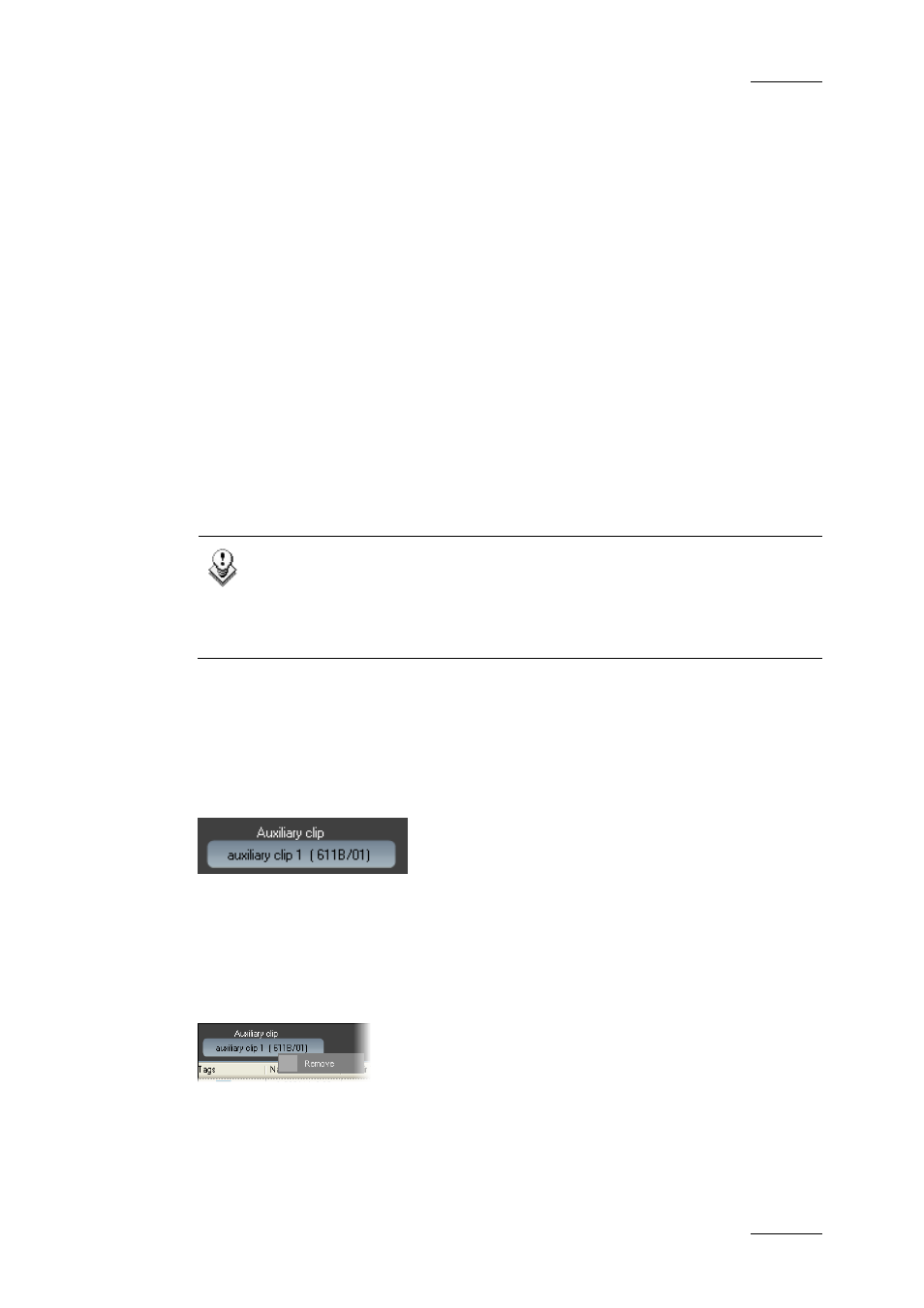 5 auxiliary clip on a play-list, Adding an auxiliary audio clip to a play-list | EVS IPDirector Version 4.4 - March 2008 Part 3 User's Manual User Manual | Page 156 / 188