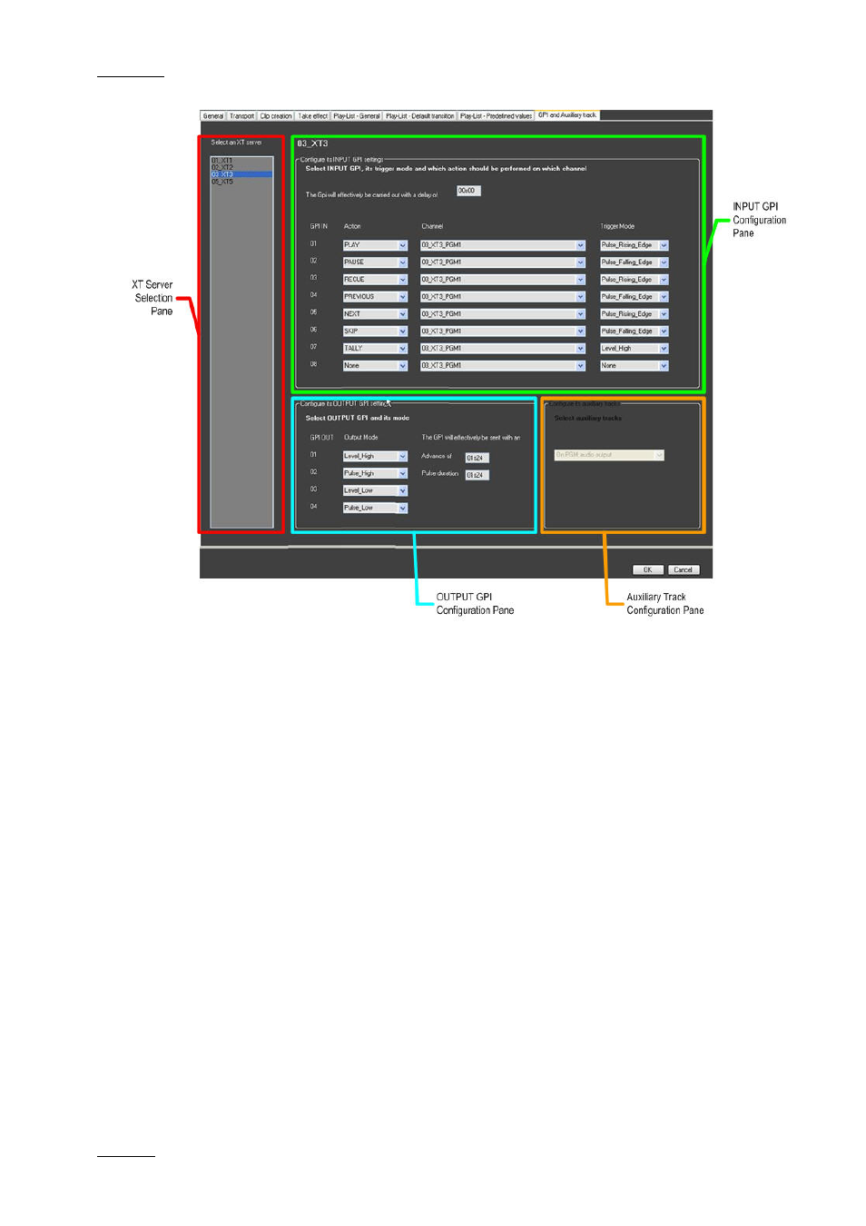 3 xt server selection pane, Xt server selection pane, 3 xt | Server, Election | EVS IPDirector Version 4.4 - March 2008 Part 3 User's Manual User Manual | Page 175 / 188