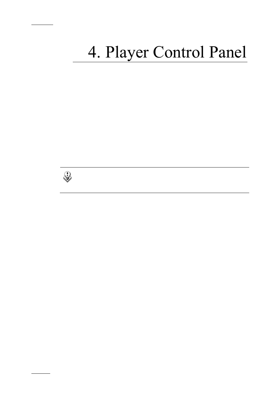 1 introduction, Player control panel | EVS IPDirector Version 4.4 - March 2008 Part 3 User's Manual User Manual | Page 37 / 188