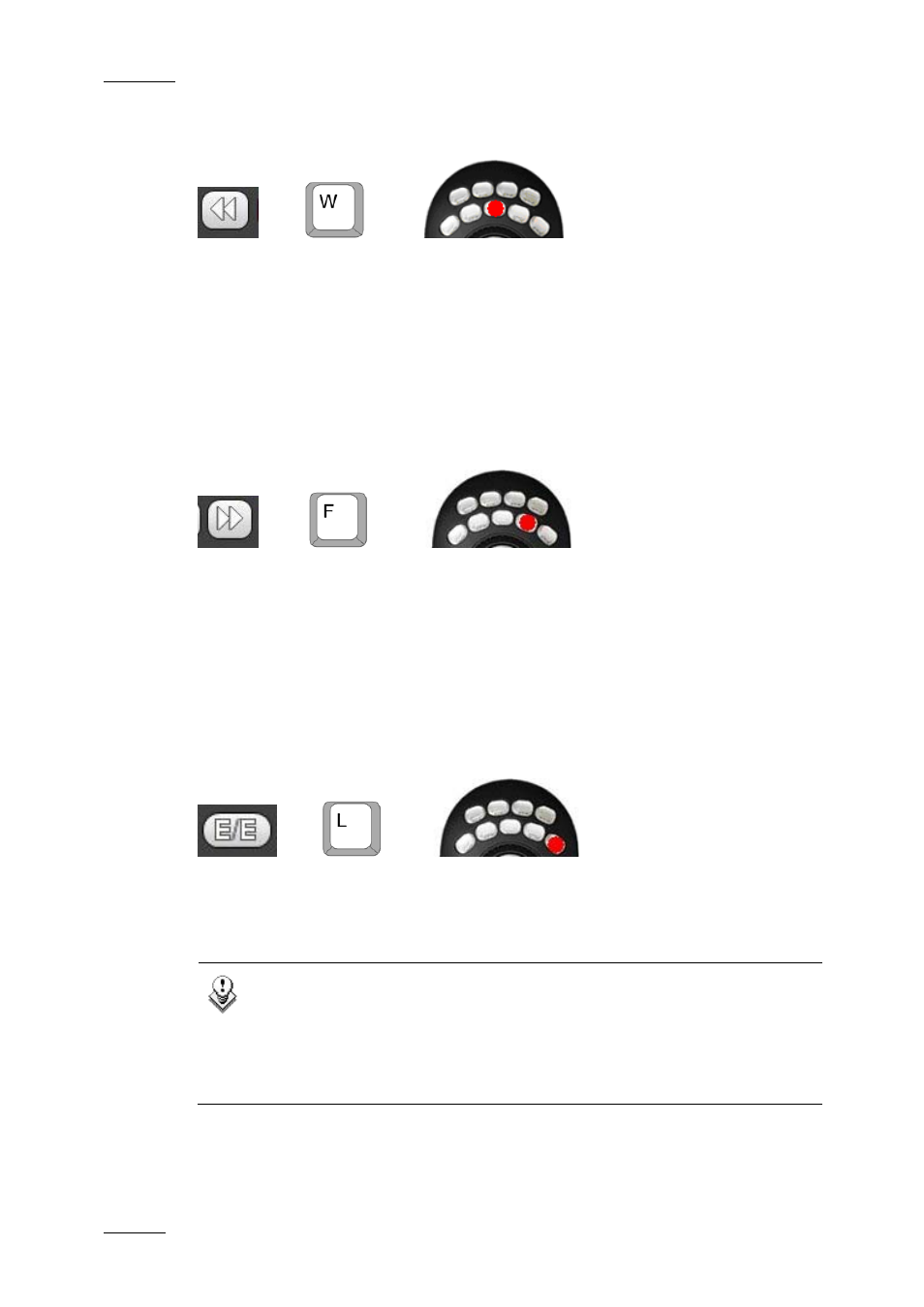 10 fast rewind icon, 11 fast forward icon, 12 e/e icon | 10 f, 11 f, 12 e/e, Ewind, Orward | EVS IPDirector Version 4.4 - March 2008 Part 3 User's Manual User Manual | Page 53 / 188