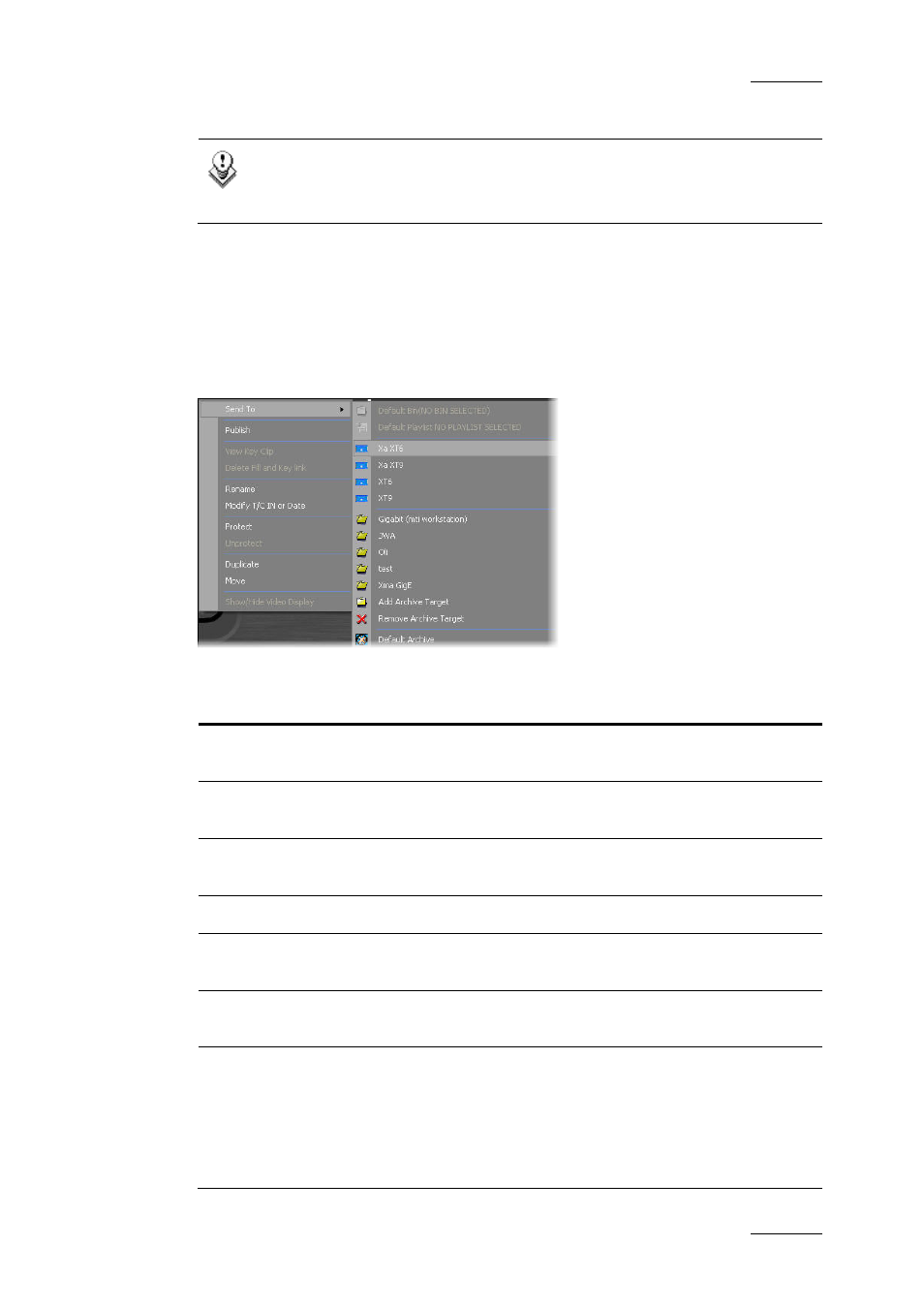 12 contextual menu | EVS IPDirector Version 4.4 - March 2008 Part 3 User's Manual User Manual | Page 82 / 188