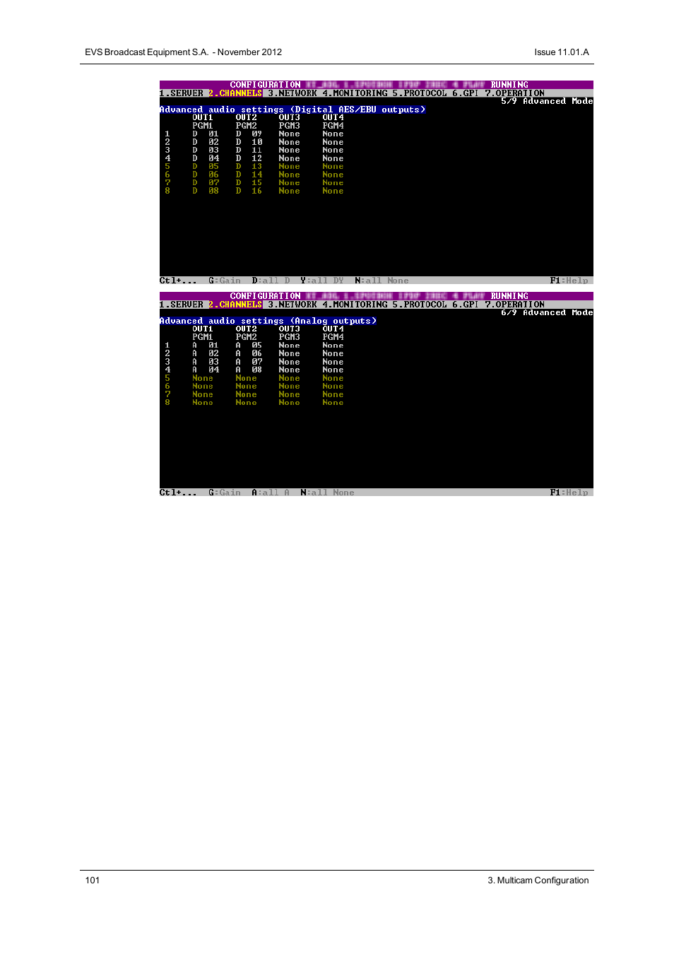 EVS XTnano Version 11.01 - November 2012 Configuration Manual User Manual | Page 111 / 182