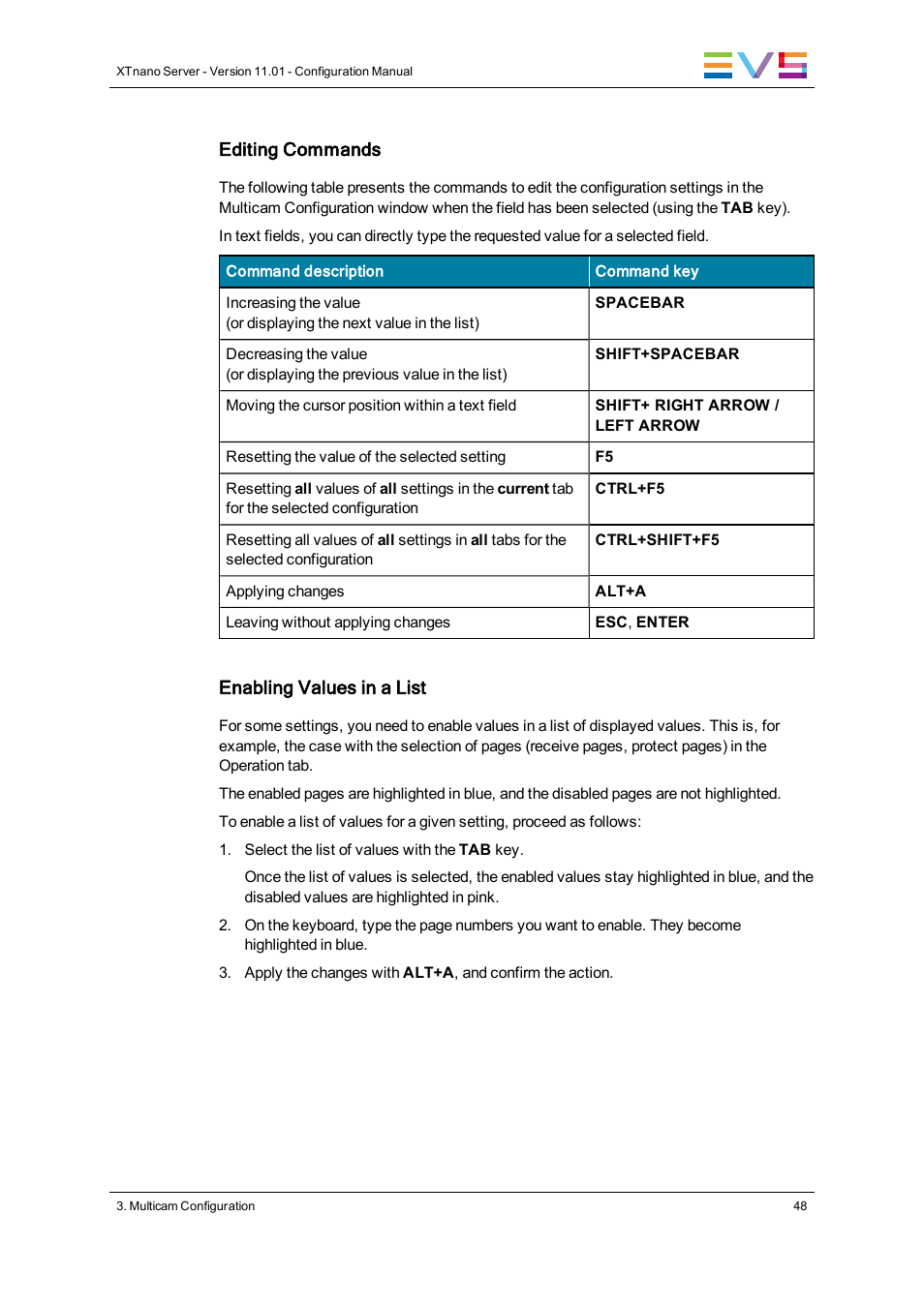 EVS XTnano Version 11.01 - November 2012 Configuration Manual User Manual | Page 58 / 182