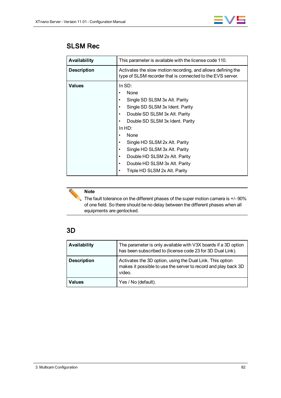 Slsm rec | EVS XTnano Version 11.01 - November 2012 Configuration Manual User Manual | Page 92 / 182