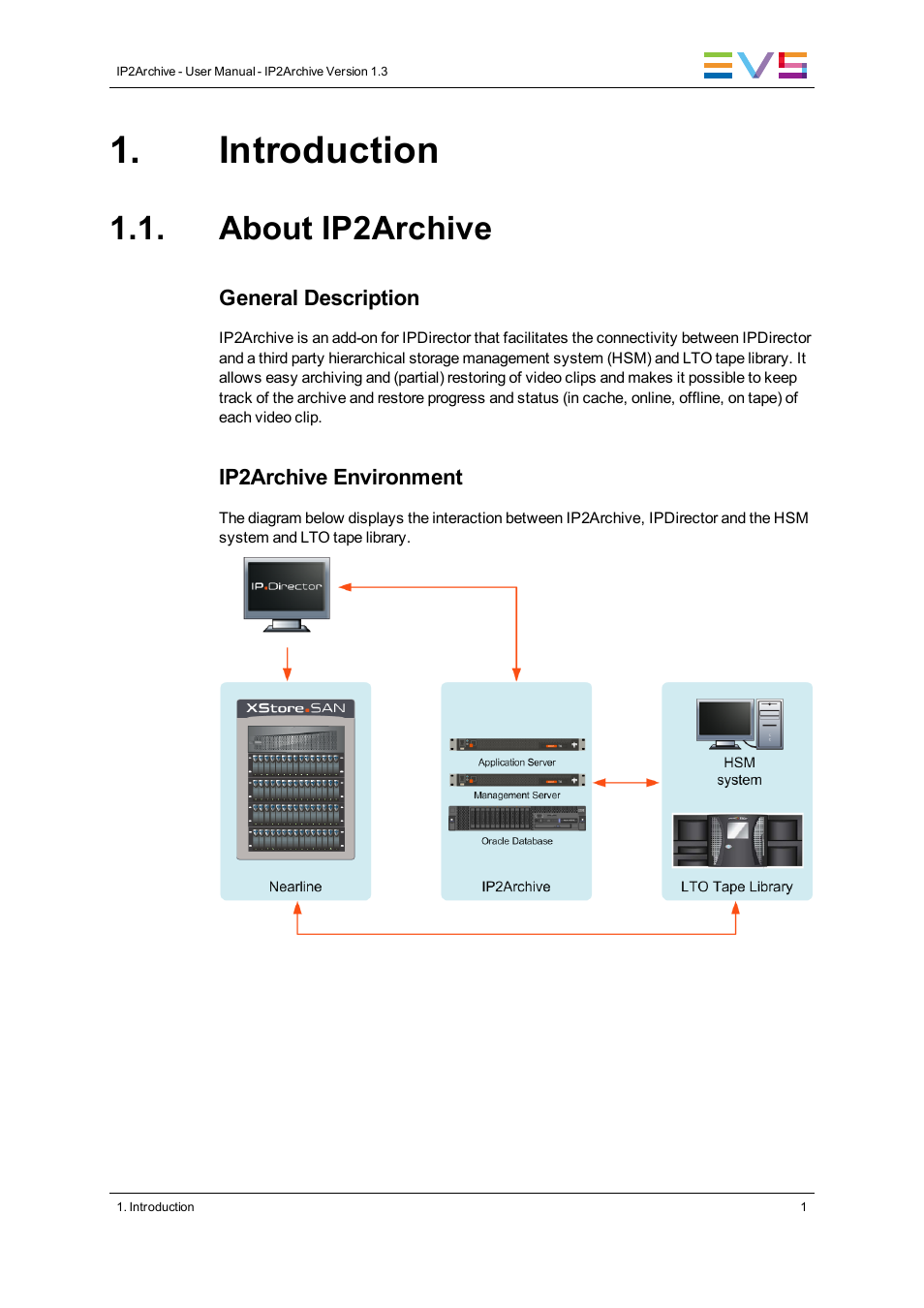 Introduction, About ip2archive | EVS IP2Archive Version 1.3 - July 2013 User Manual User Manual | Page 9 / 35