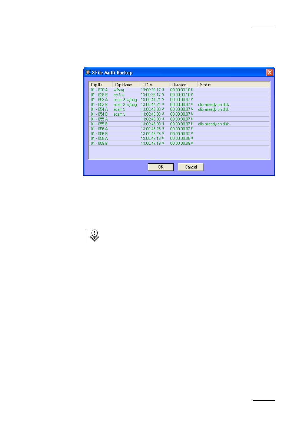 EVS Xfile Version 1.11 - April 2007 User Manual User Manual | Page 56 / 99