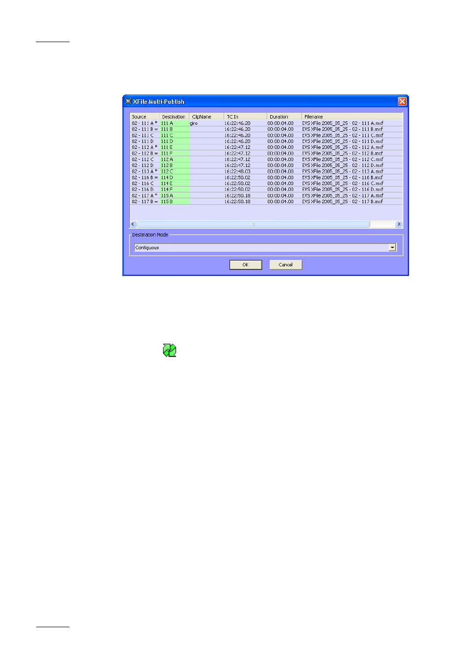 EVS Xfile Version 1.11 - April 2007 User Manual User Manual | Page 63 / 99