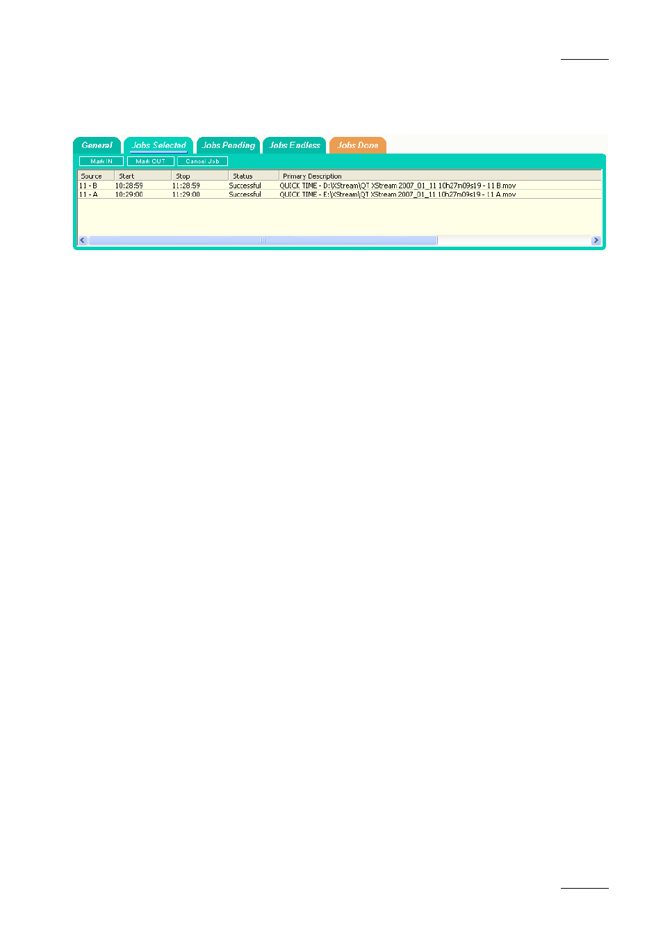 EVS Xfile Version 1.11 - April 2007 User Manual User Manual | Page 78 / 99