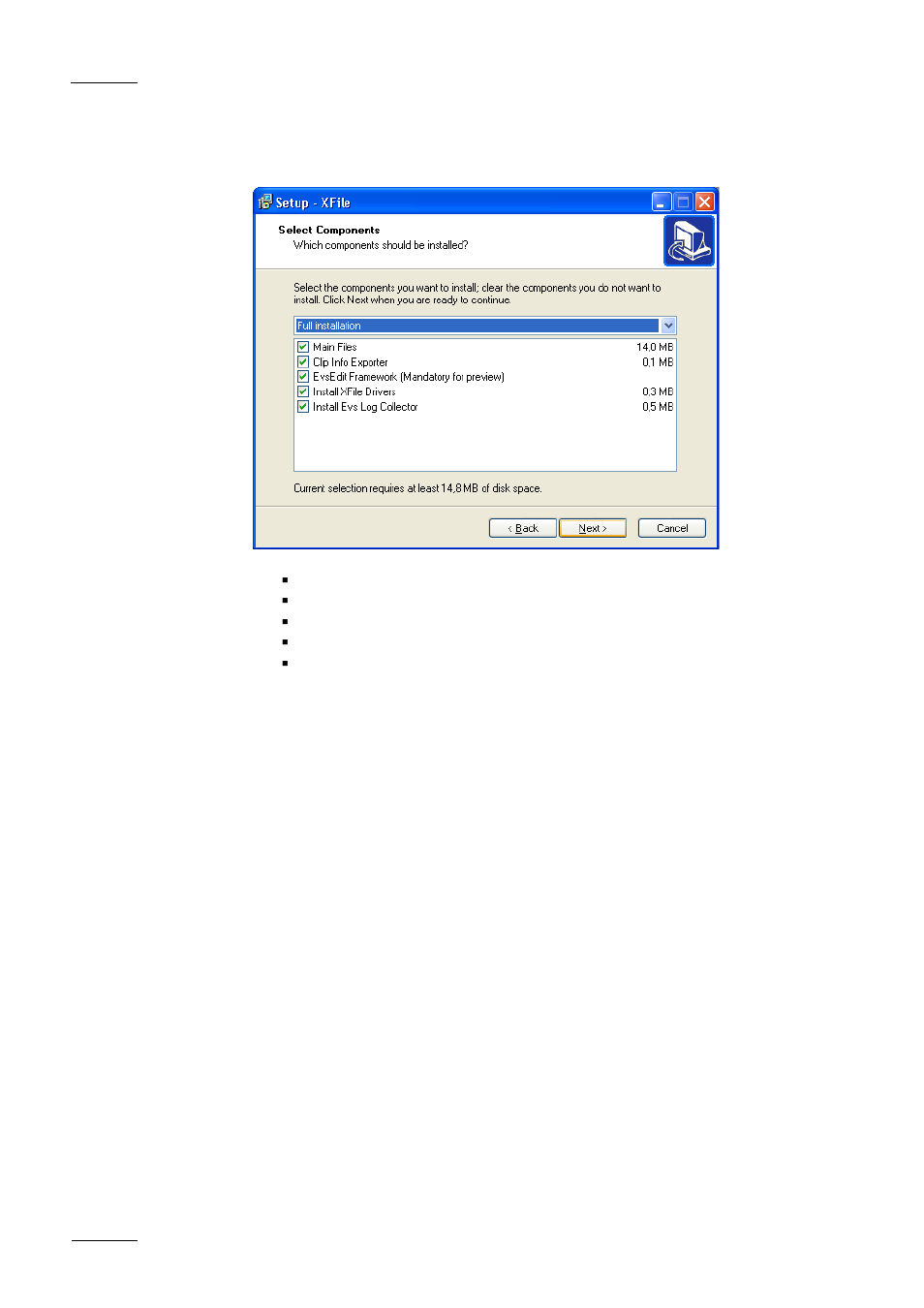 EVS Xfile Version 1.11 - April 2007 User Manual User Manual | Page 9 / 99