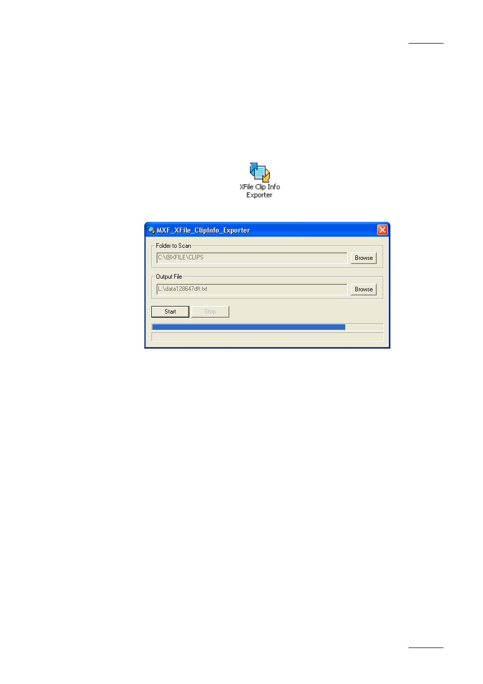 Export data to txt file | EVS Xfile Version 1.11 - April 2007 User Manual User Manual | Page 96 / 99