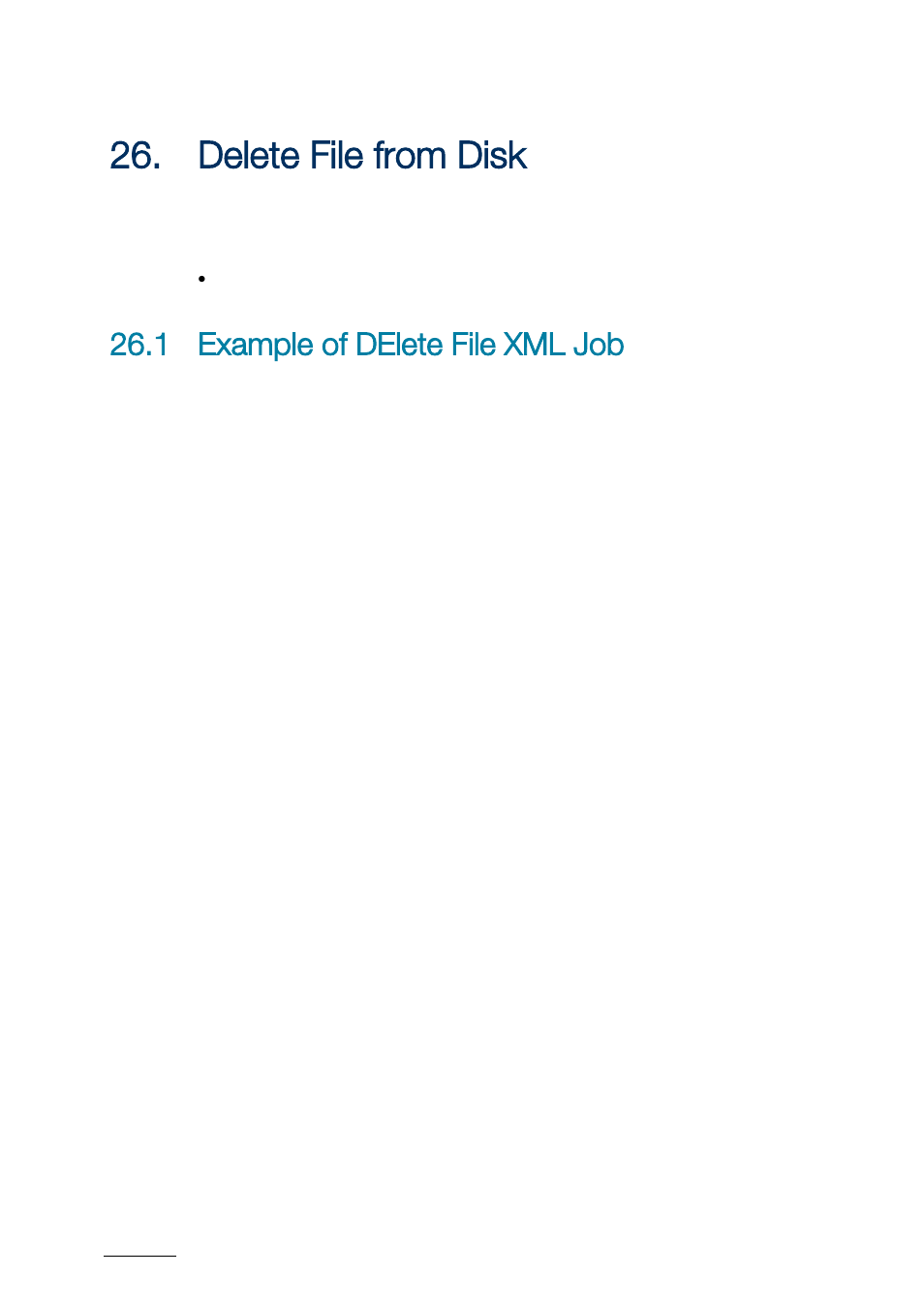 Delete file from disk, 1 example of delete file xml job, Elete | Ile from, Example of delete file xml job | EVS XTAccess Version 1.17 - May 2012 User Manual User Manual | Page 102 / 107