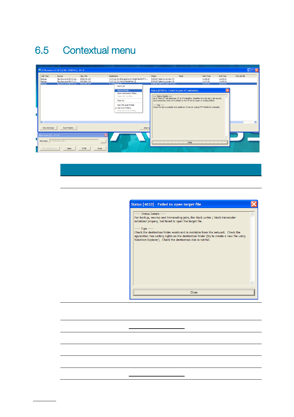 5 contextual menu, Contextual menu | EVS XTAccess Version 1.17 - May 2012 User Manual User Manual | Page 26 / 107