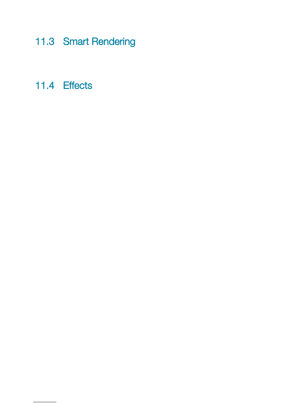 3 smart rendering, 4 effects, Smart rendering | Effects | EVS XTAccess Version 1.17 - May 2012 User Manual User Manual | Page 60 / 107