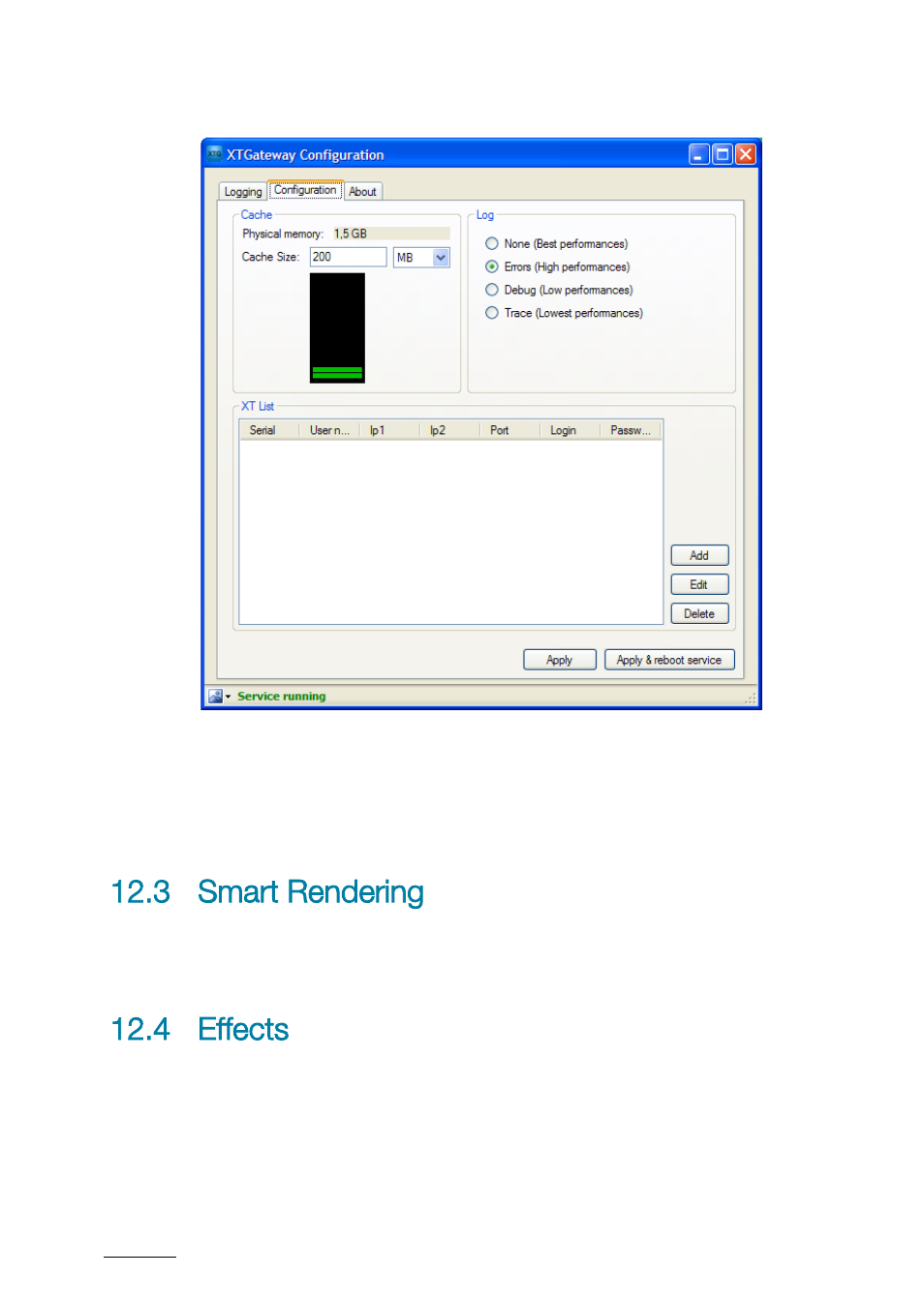 3 smart rendering, 4 effects, Smart rendering | Effects | EVS XTAccess Version 1.17 - May 2012 User Manual User Manual | Page 62 / 107