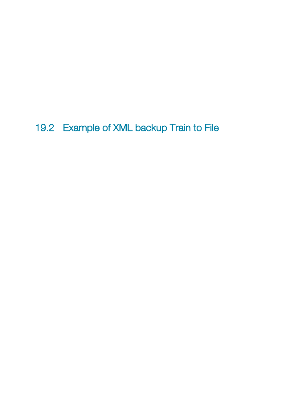 2 example of xml backup train to file, Example of xml backup train to file | EVS XTAccess Version 1.17 - May 2012 User Manual User Manual | Page 83 / 107