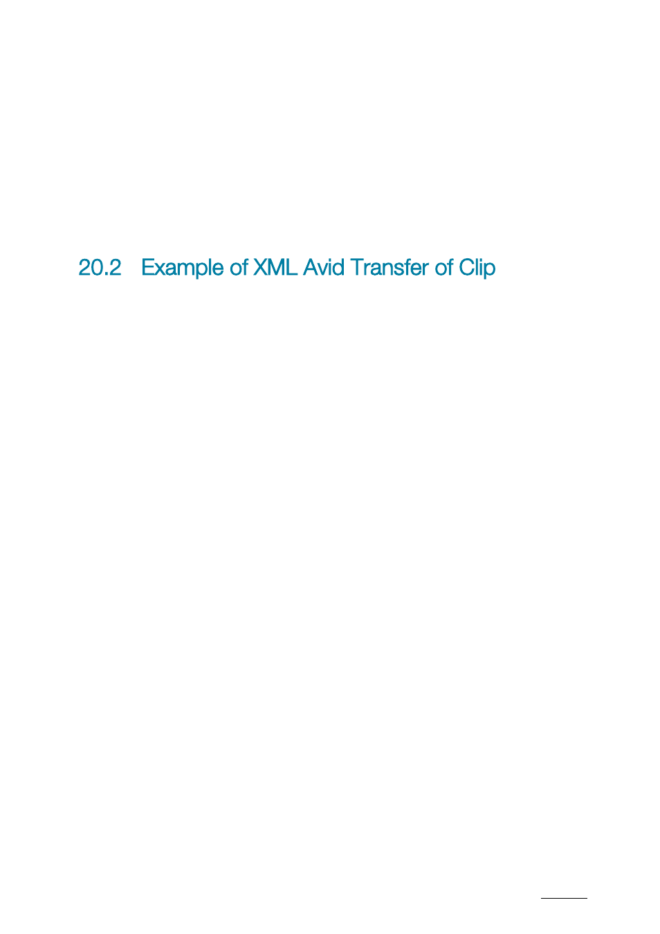 2 example of xml avid transfer of clip, Example of xml avid transfer of clip | EVS XTAccess Version 1.17 - May 2012 User Manual User Manual | Page 87 / 107