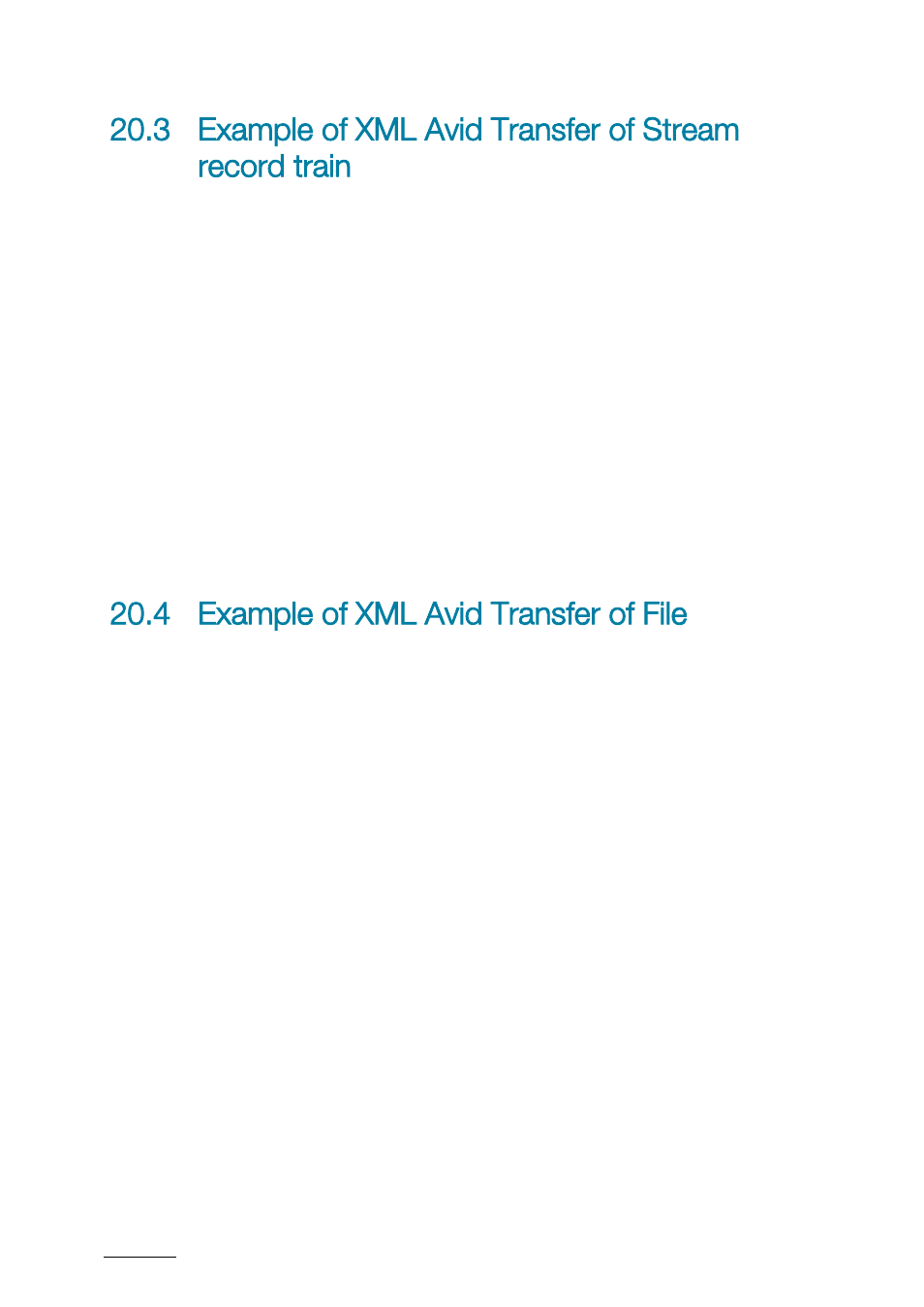 4 example of xml avid transfer of file, Example of xml avid transfer of file | EVS XTAccess Version 1.17 - May 2012 User Manual User Manual | Page 88 / 107