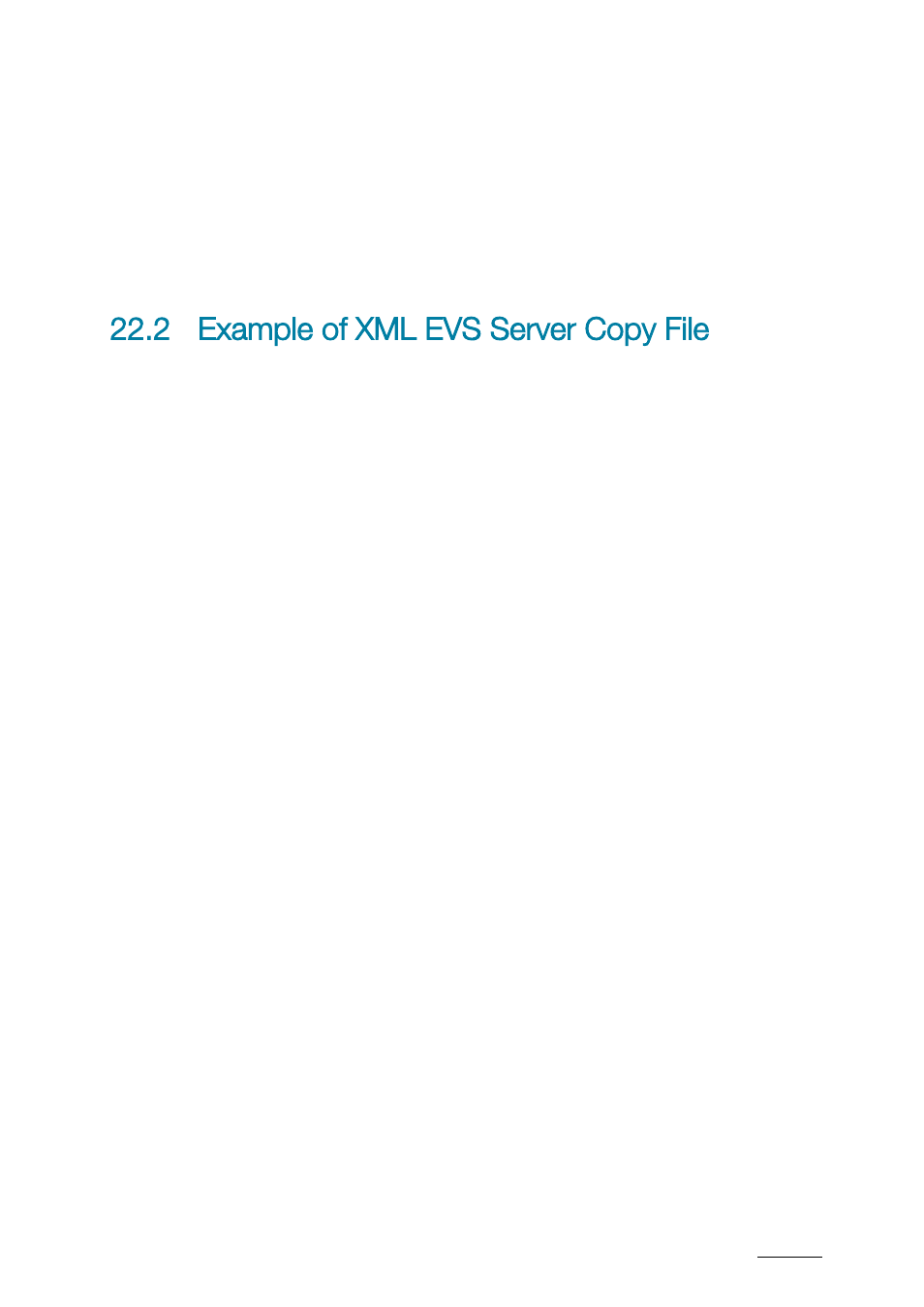 2 example of xml evs server copy file, Example of xml evs server copy file | EVS XTAccess Version 1.17 - May 2012 User Manual User Manual | Page 93 / 107