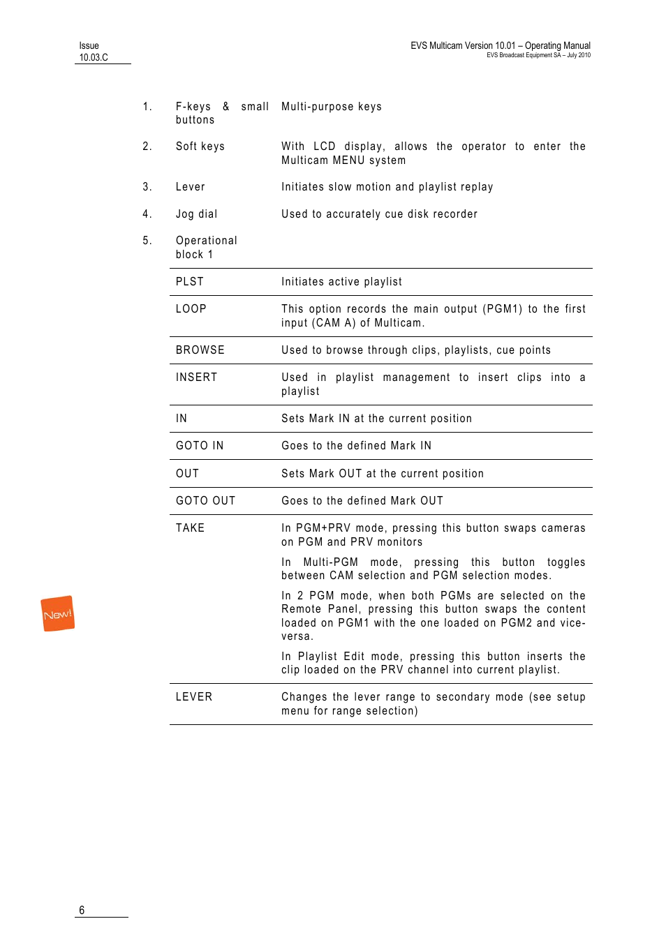 EVS MulticamLSM Version 10.03 - July 2010 Operating Manual User Manual | Page 15 / 195