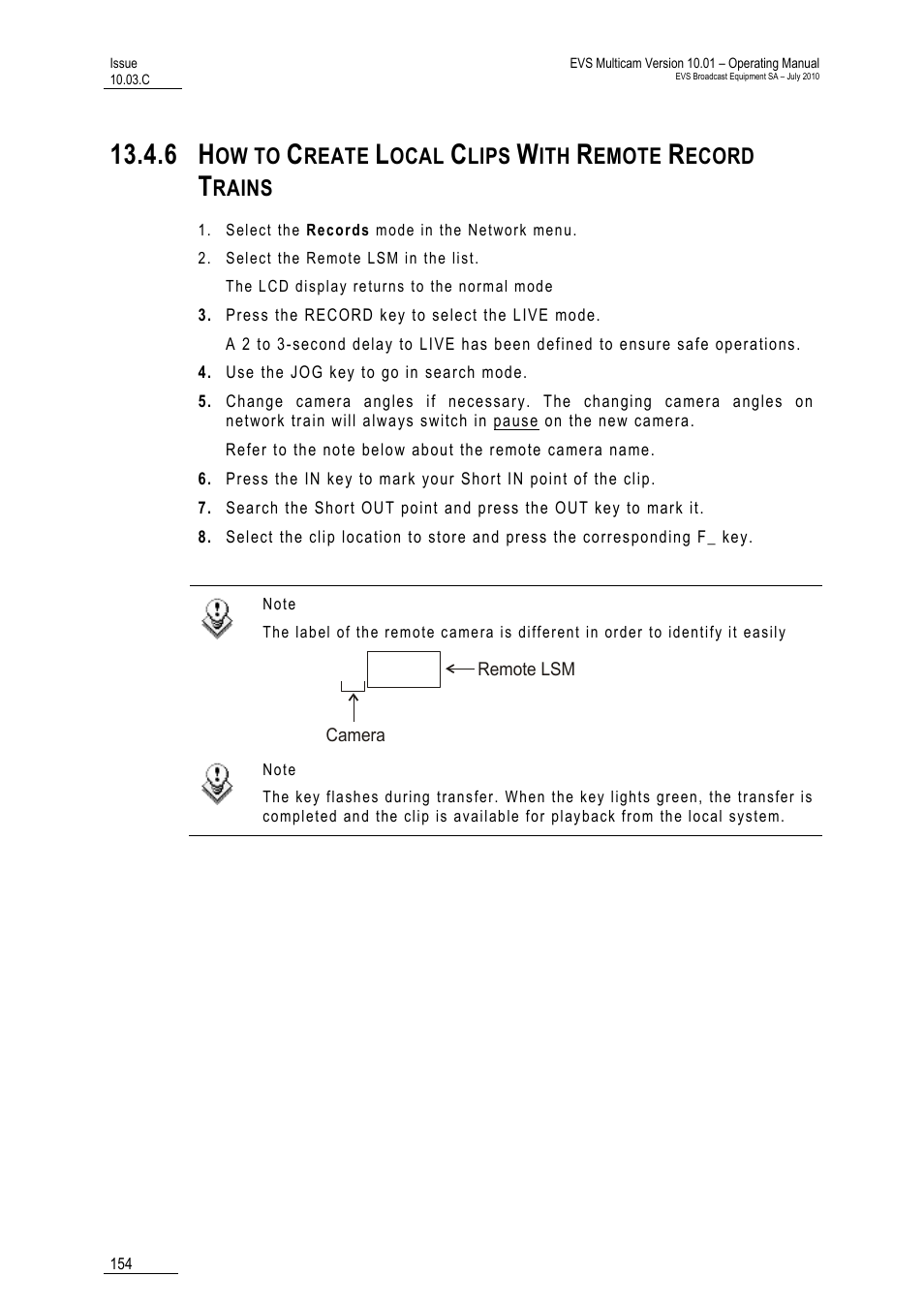 B/02 | EVS MulticamLSM Version 10.03 - July 2010 Operating Manual User Manual | Page 163 / 195