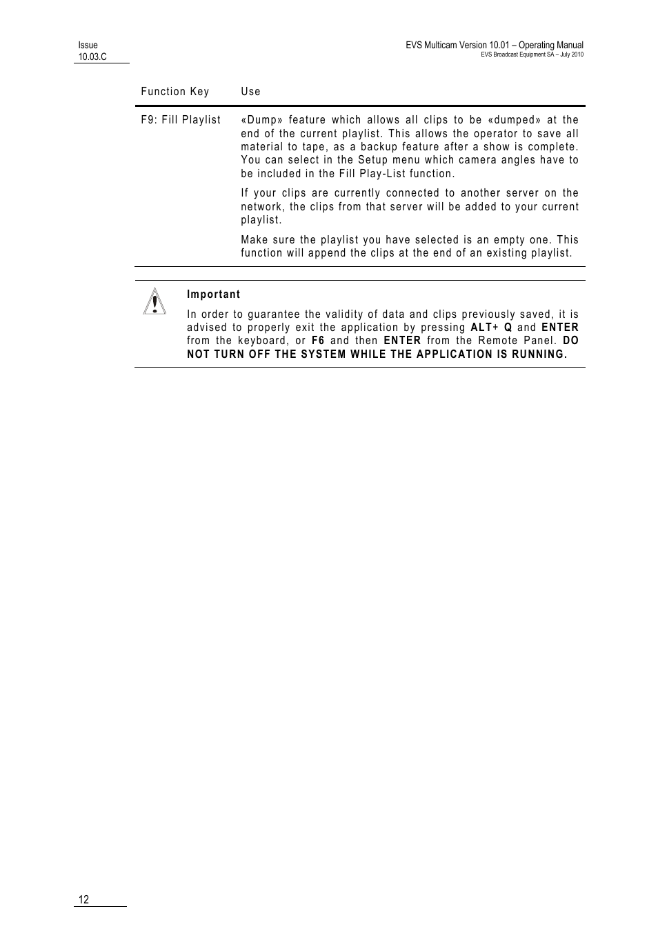 EVS MulticamLSM Version 10.03 - July 2010 Operating Manual User Manual | Page 21 / 195