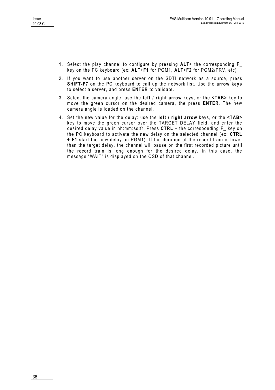 EVS MulticamLSM Version 10.03 - July 2010 Operating Manual User Manual | Page 45 / 195