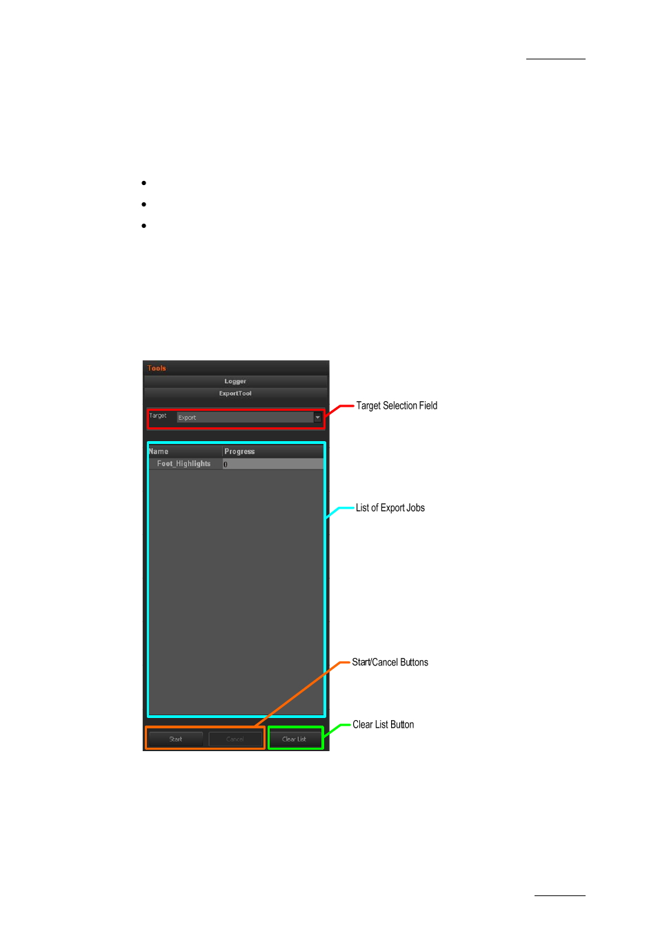 Export tool, Xport | EVS Xedio Dispatcher Version 3.1 - December 2010 User Manual User Manual | Page 38 / 72