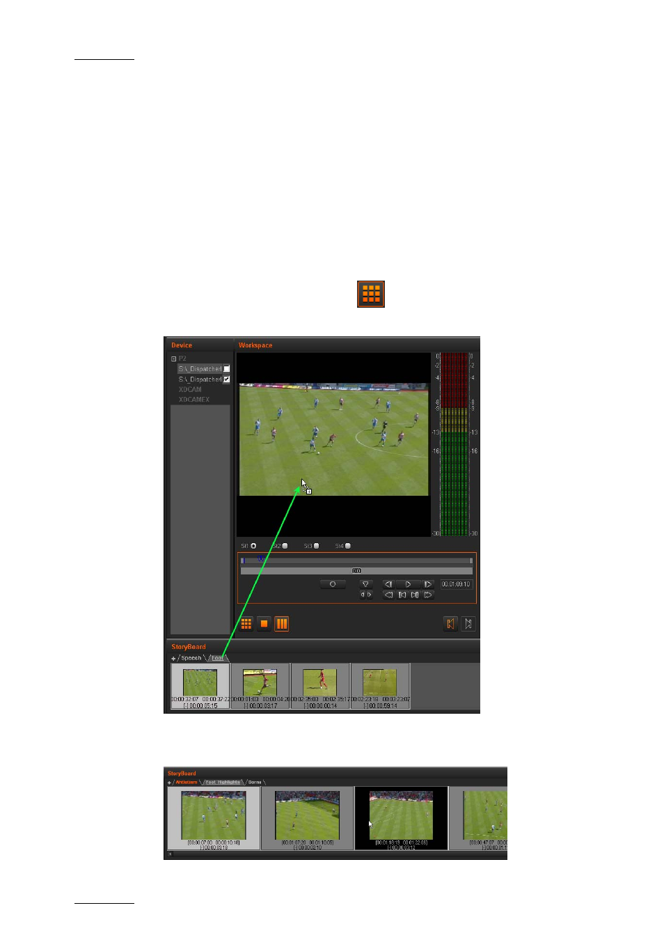 Checking the storyboard, Introduction, How to load a storyboard in the storyboard player | 7 checking the storyboard | EVS Xedio Dispatcher Version 3.1 - December 2010 User Manual User Manual | Page 63 / 72