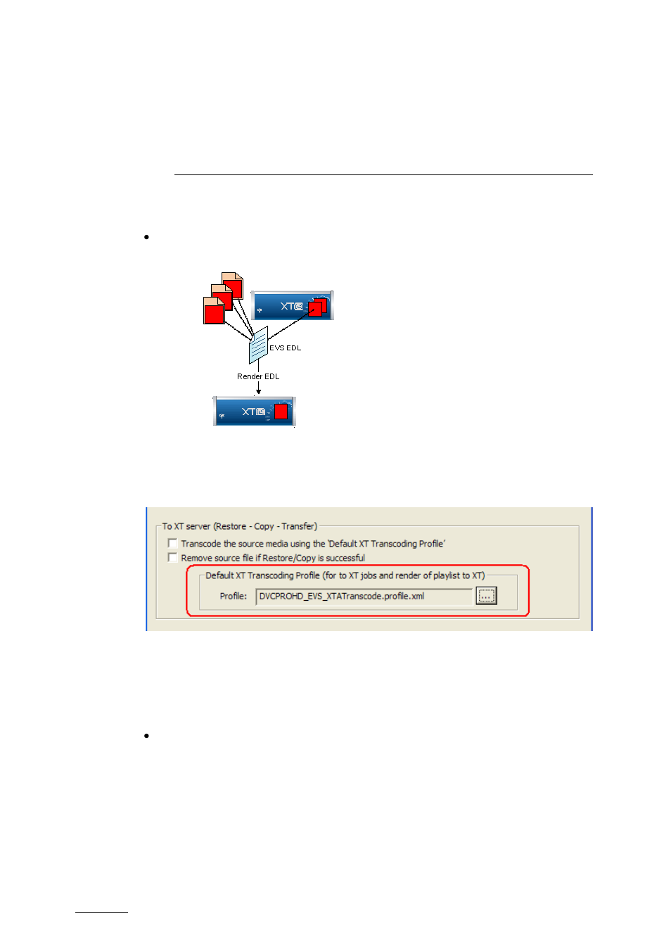 Rendering of edl to one evs server clip, 1 local xtaccess settings (non xml), Registry settings | Local xtaccess settings (non xml) | EVS XTAccess Version 1.16 - November 2011 User Manual User Manual | Page 62 / 109