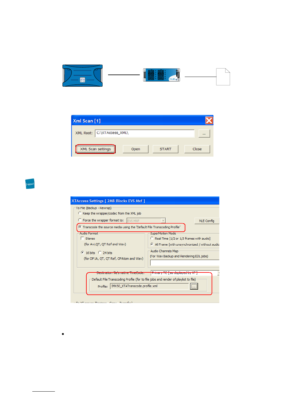 2 transcode native evs server clip, Transcode native evs server clip | EVS XTAccess Version 1.16 - November 2011 User Manual User Manual | Page 80 / 109