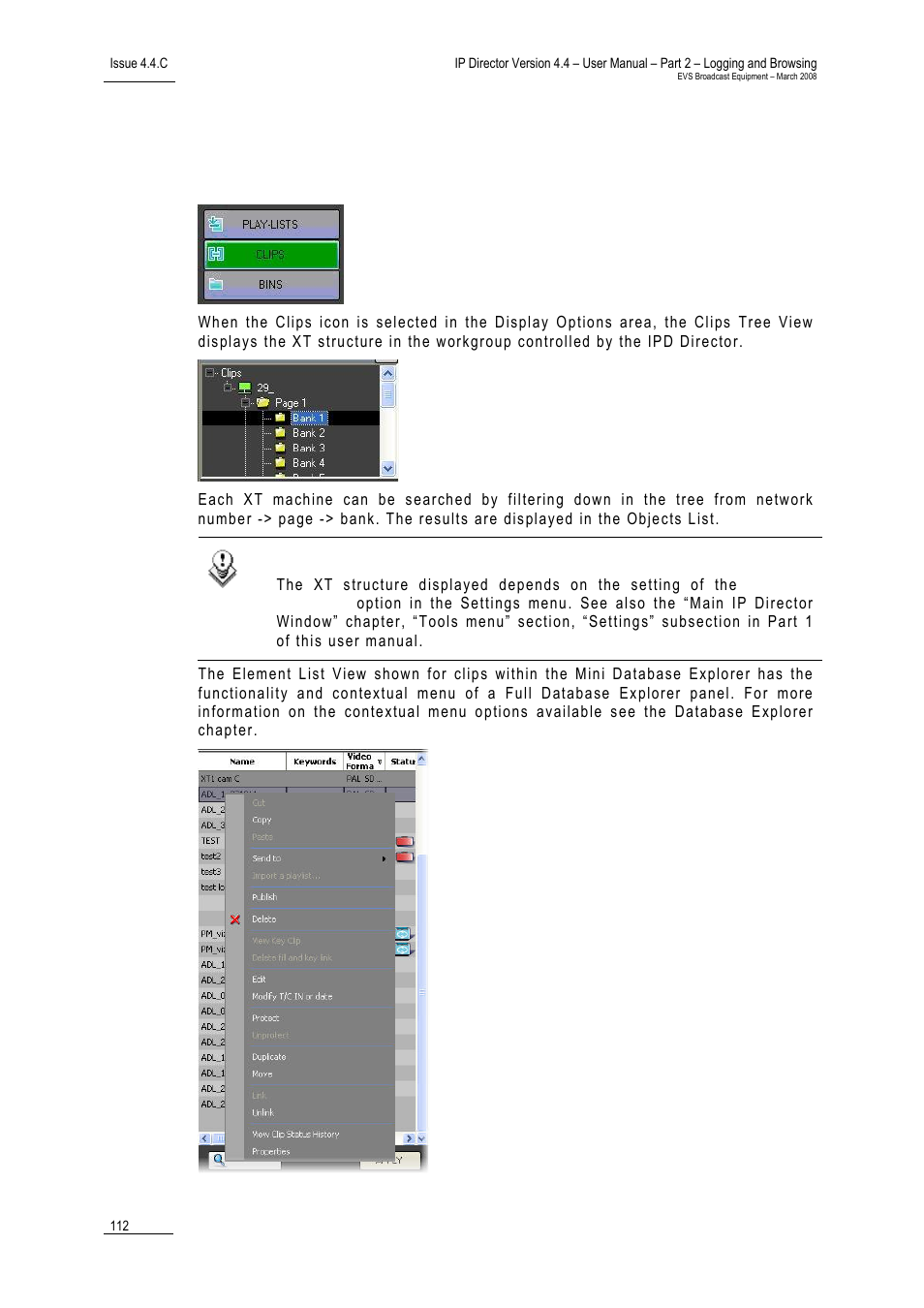 2 clips mode | EVS IPDirector Version 4.4 - March 2008 Part 2 User's Manual User Manual | Page 125 / 136