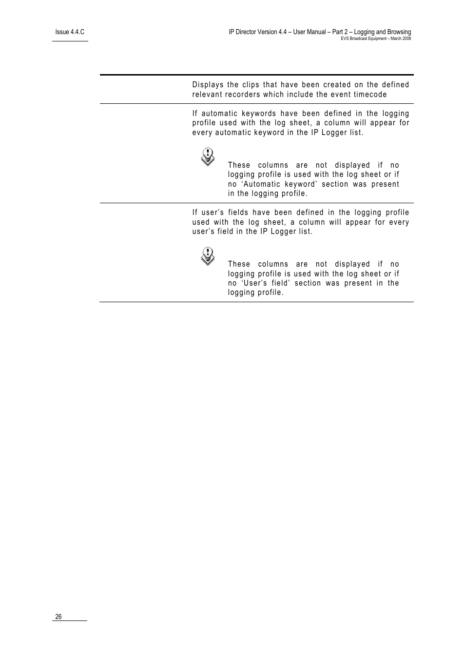 EVS IPDirector Version 4.4 - March 2008 Part 2 User's Manual User Manual | Page 39 / 136