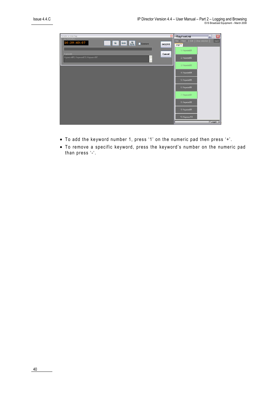 EVS IPDirector Version 4.4 - March 2008 Part 2 User's Manual User Manual | Page 53 / 136