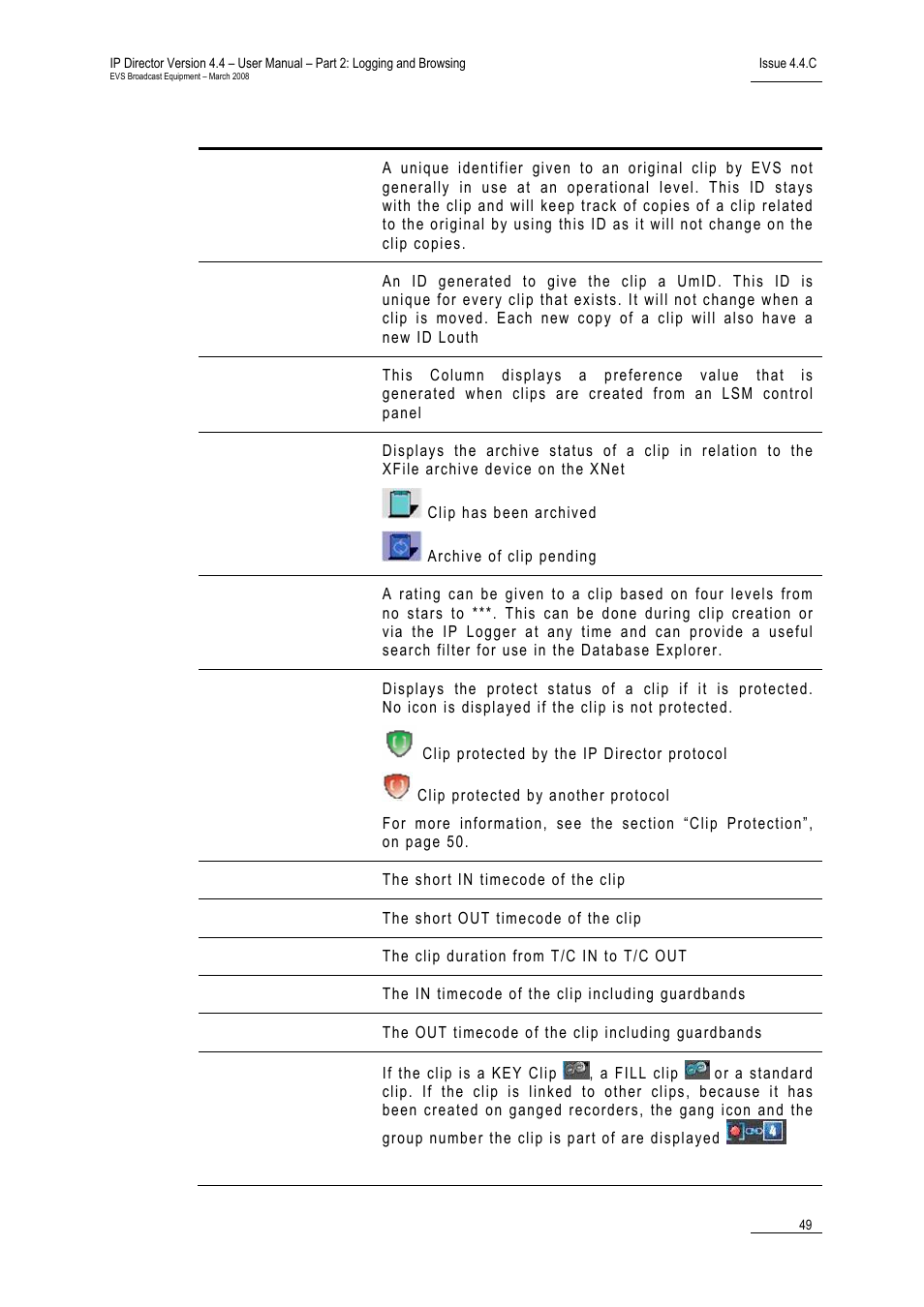 EVS IPDirector Version 4.4 - March 2008 Part 2 User's Manual User Manual | Page 62 / 136