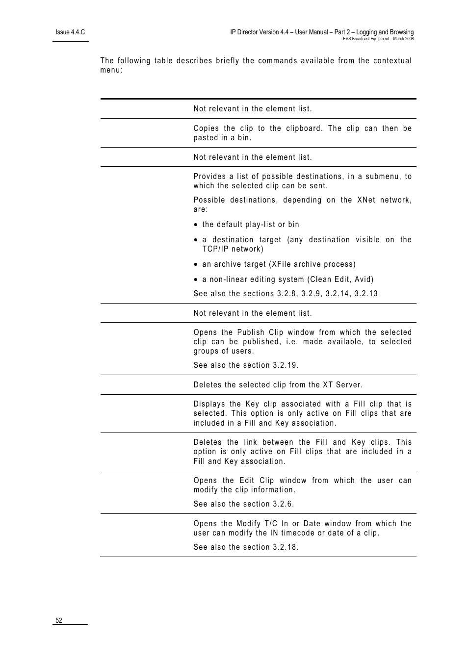 EVS IPDirector Version 4.4 - March 2008 Part 2 User's Manual User Manual | Page 65 / 136