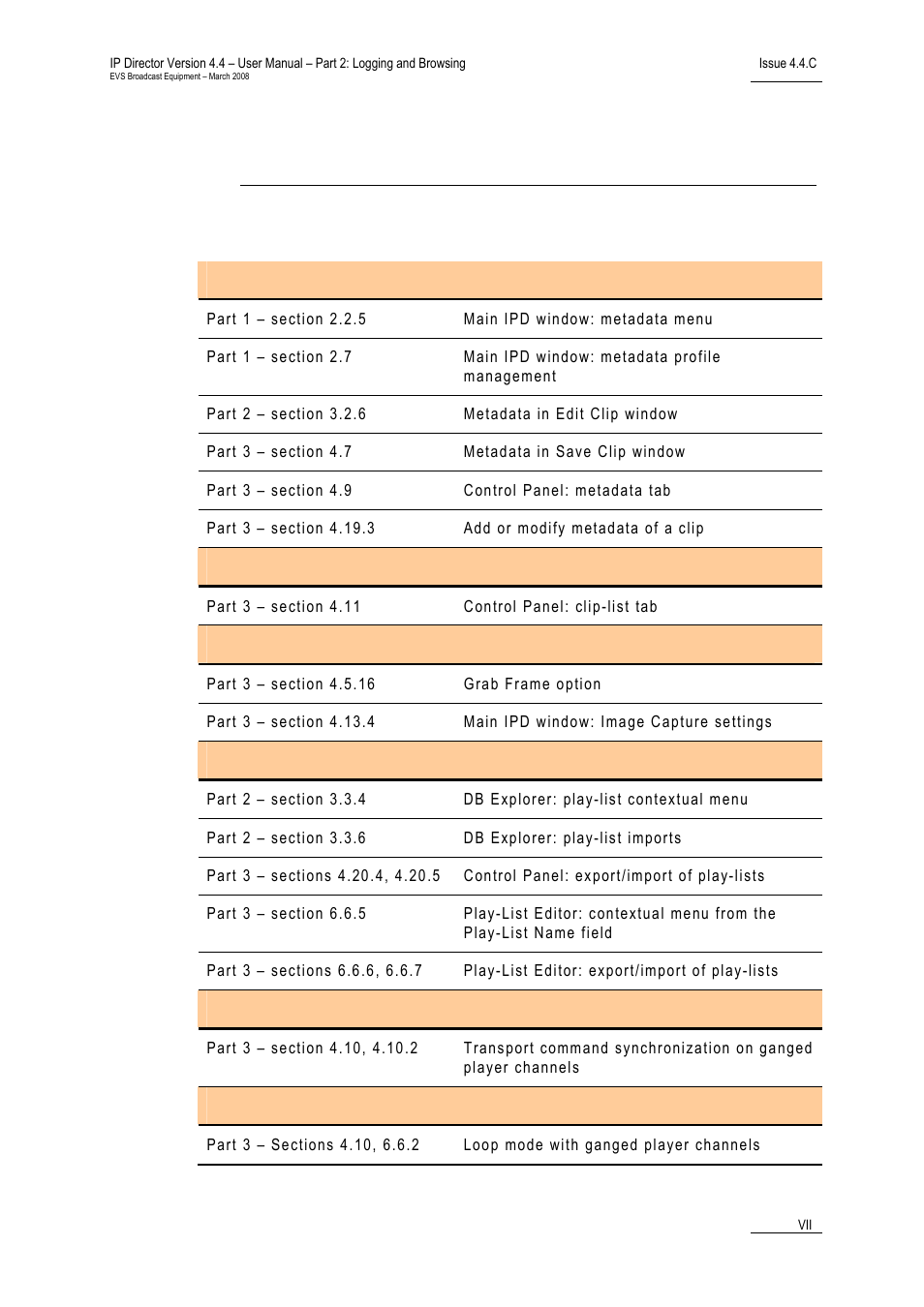New features in ip director version 4.3, What’s new | EVS IPDirector Version 4.4 - March 2008 Part 2 User's Manual User Manual | Page 8 / 136