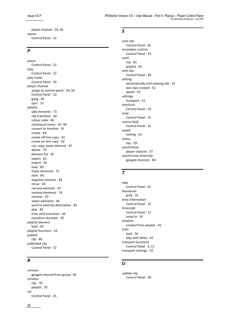 EVS IPDirector Version 5.6 - May 2009 Part 5 User's Manual User Manual | Page 101 / 103