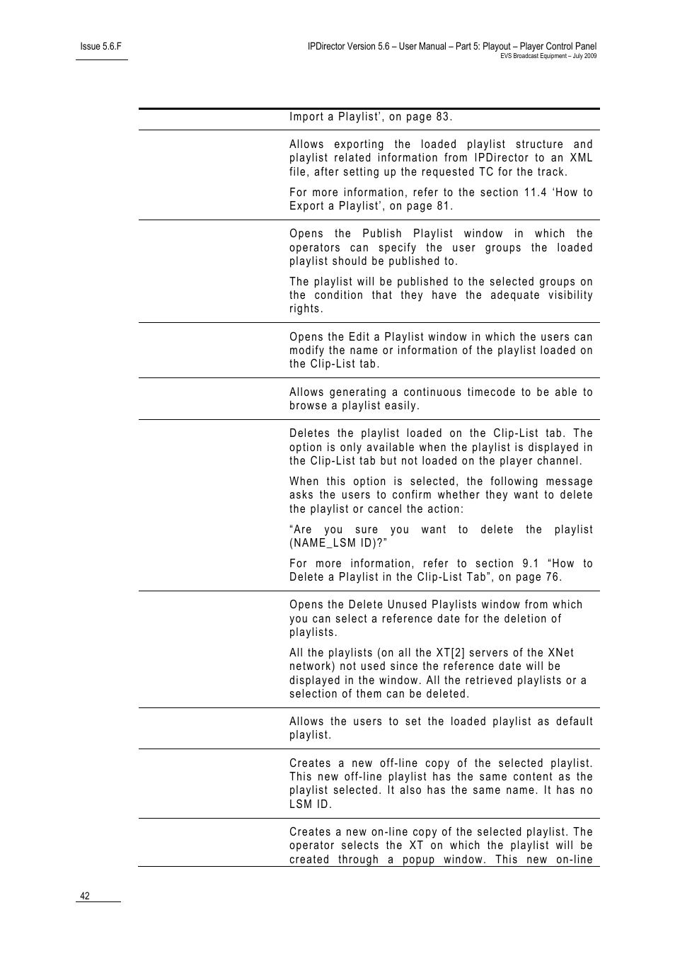EVS IPDirector Version 5.6 - May 2009 Part 5 User's Manual User Manual | Page 53 / 103