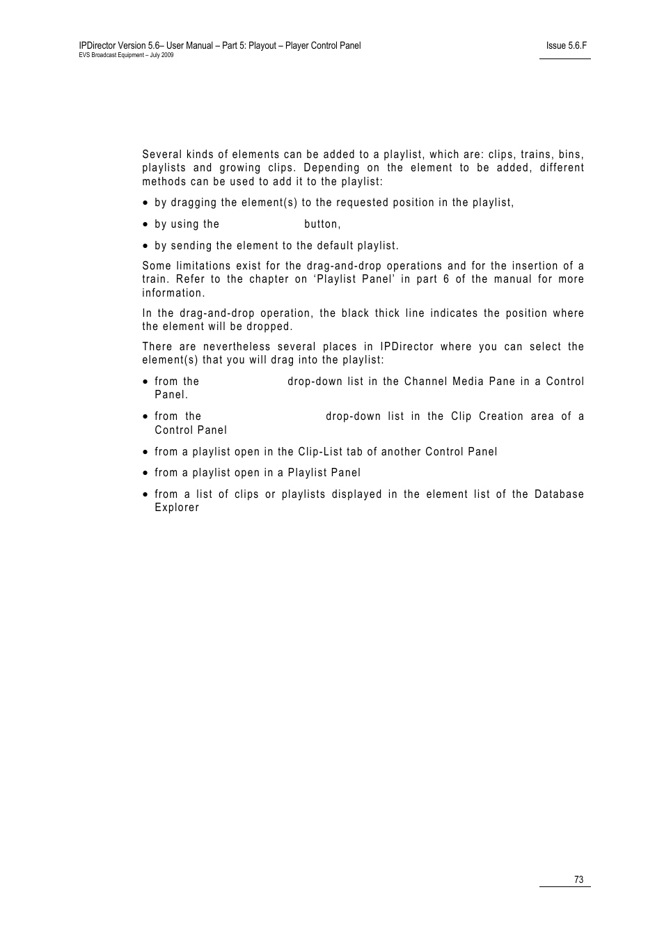 3 adding elements to a playlist, Cp_addingelementtopl, Cp_howtoaddelementtopl | Adding elements to a playlist | EVS IPDirector Version 5.6 - May 2009 Part 5 User's Manual User Manual | Page 84 / 103