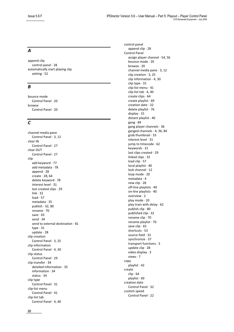 EVS IPDirector Version 5.6 - May 2009 Part 5 User's Manual User Manual | Page 99 / 103