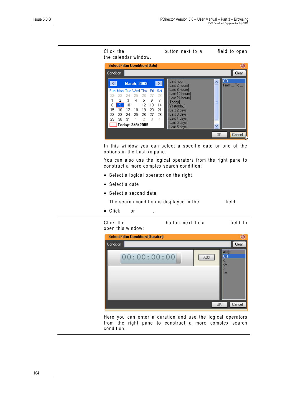 EVS IPDirector Version 5.8 - July 2010 Part 3 User's Manual User Manual | Page 115 / 137